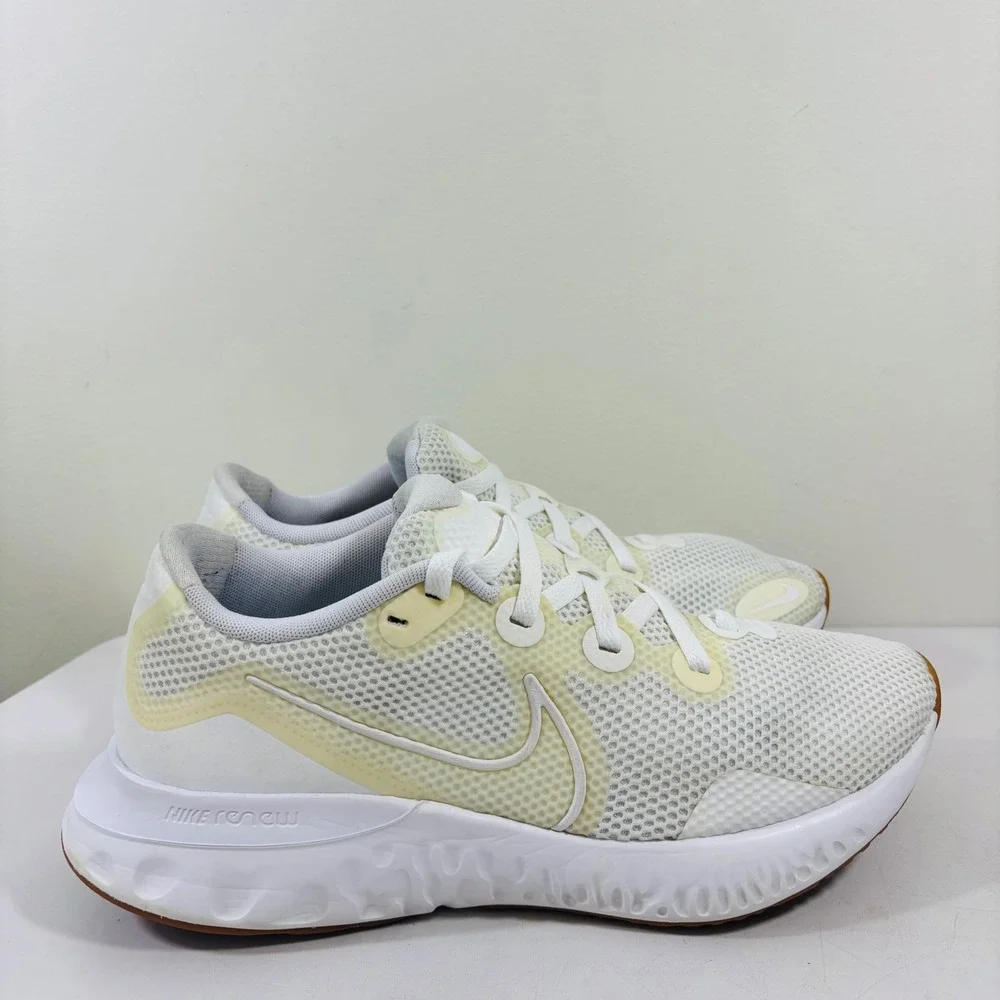 Nike Renew Run Triple White/Gum Sole Men's Running Shoes Sneakers CZ9209-100‎ 10